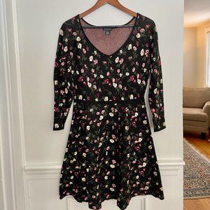 Black Floral Dress⎮ Club Monaco
